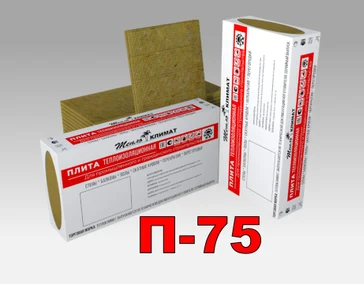 Базальтовый утеплитель П-75 (75 кг/м³)